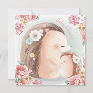 Invitation de Baby shower de hérisson