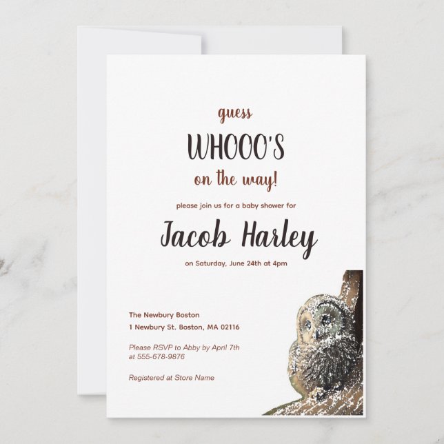 Invitation de Baby shower de hibl (Devant)