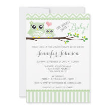 Invitation de Baby shower de hibl | Green Chevron