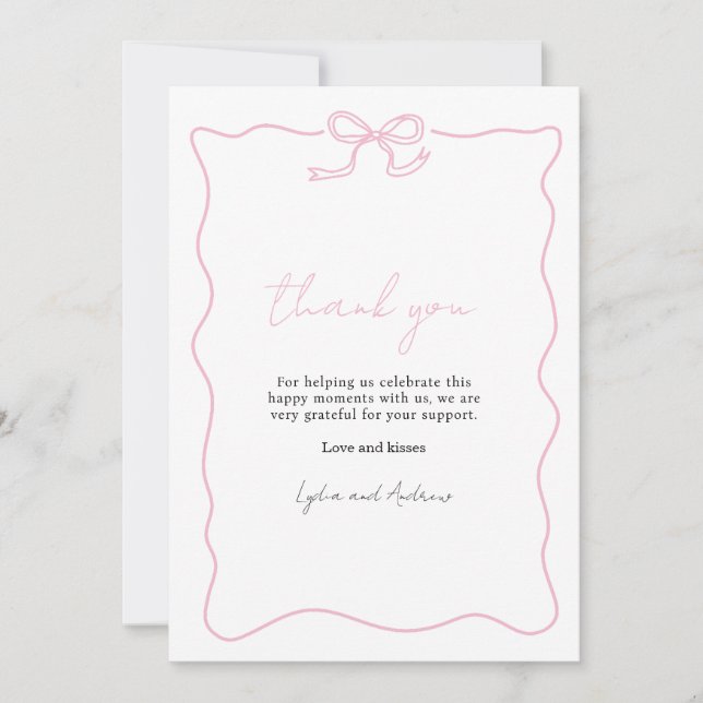 Invitation de Baby shower de la croupe rose, Baby  (Devant)