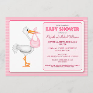 Invitation de baby shower de l'arrivée de la