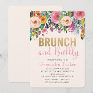 Invitation de Baby Shower de mariage Brunch et Bub