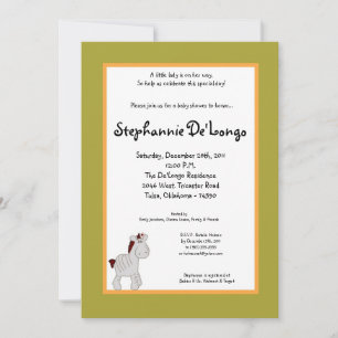 Invitation de Baby shower de punch tropical 5x7