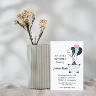 Invitation de Baby shower d'étoile solaire Whimsic