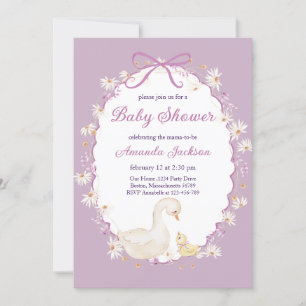 Invitation de Baby shower d'oie