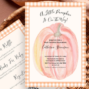 Invitation de Baby Shower Double Face Petit Citrou