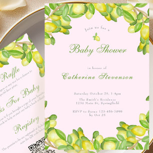 Invitation de baby shower Double Face pour Bébé Fi