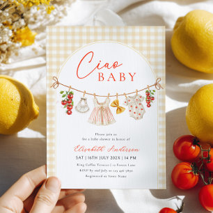 Invitation de baby shower italienne Ciao Baby