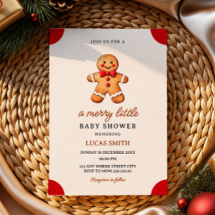 Invitation de baby shower joyeuse petite maison en