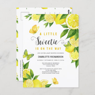 Invitation de Baby shower Little Sweetie Lemon Cit