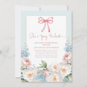 Invitation de Baby Shower Mariage au Ruban Floral 