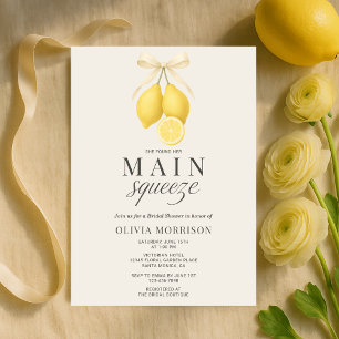 Invitation de Baby Shower Mariage Main Squeeze Coq