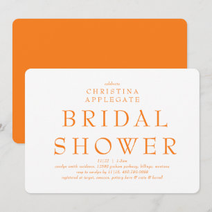 Invitation de Baby Shower Mariage Simplicité Arron