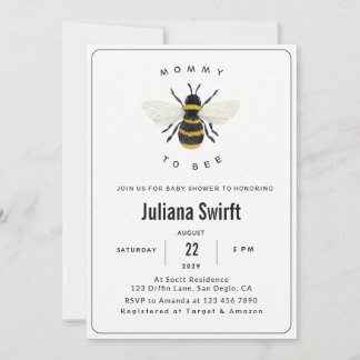 Invitation de Baby Shower Moderne et Chic pour la 