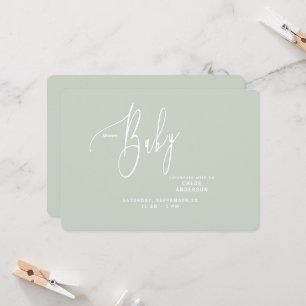 Invitation de Baby shower neutre simple