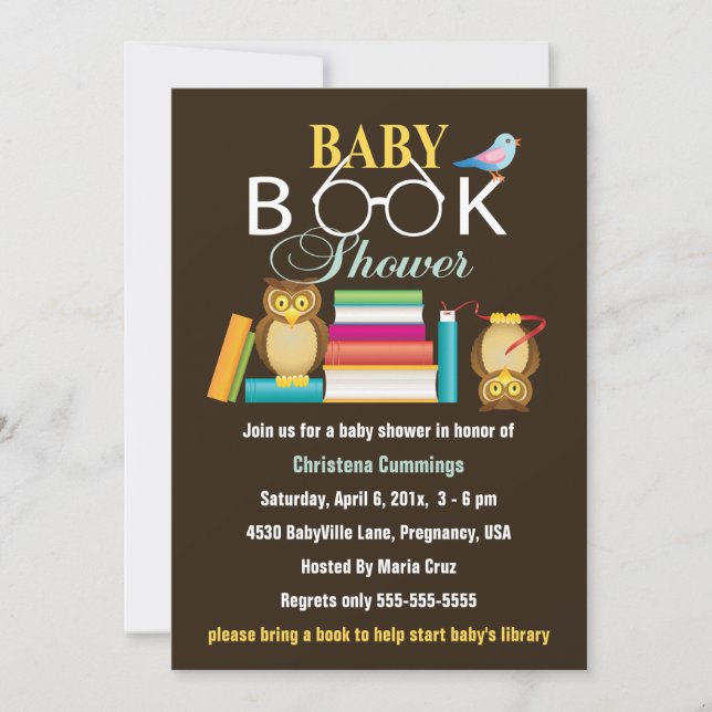 Invitation de Baby shower Owecs (Devant)