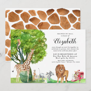 Invitation de Baby Shower par courrier sur les Ani