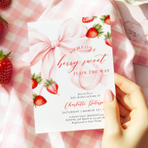 Invitation de Baby Shower pour Bébé Douce avec un 