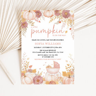 Invitation de Baby Shower pour Bébé Fille au Citro