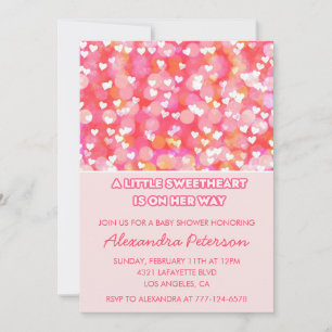 Invitation de baby shower pour la Saint-Valentin, 