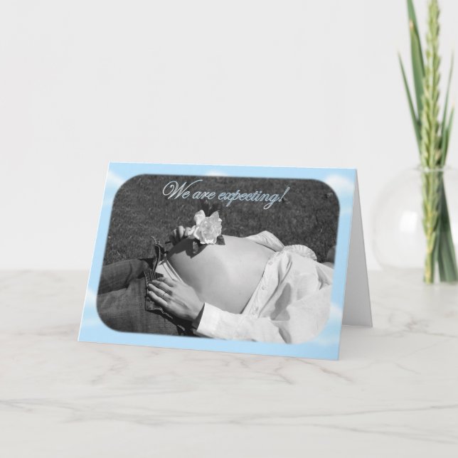 Invitation de baby shower que nous prévoyons (Devant)