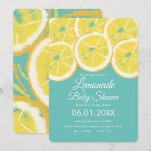 Invitation de Baby Shower Rose pour Citron Abstrai