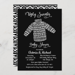 Invitation de Baby shower scandinave laide