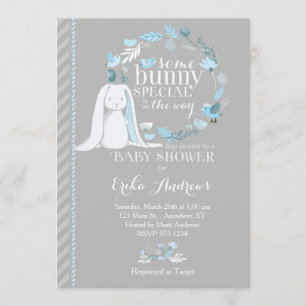 Invitation De Baby shower Spécial Bunny