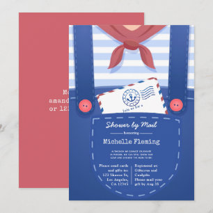 Invitation de Baby Shower Thème Marin pour Garçon