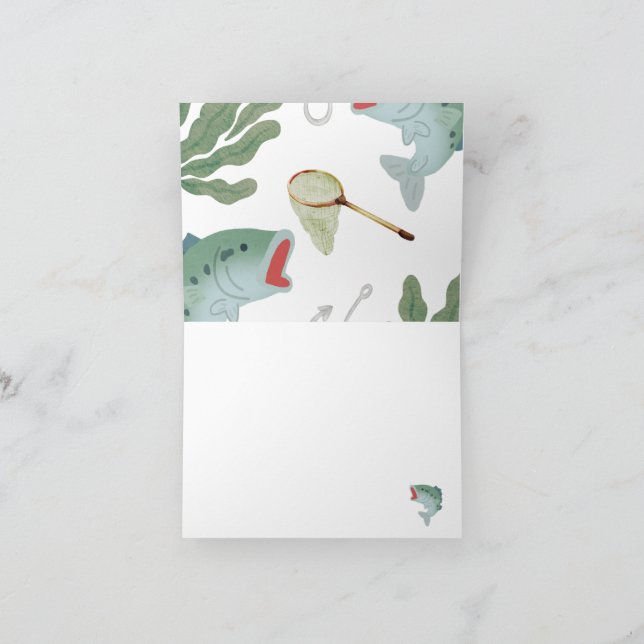 Invitation de Babyshower sur le thème de la pêche  (Intérieur)