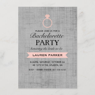 Invitation de Bachelorette avec Affiche Vintage Co
