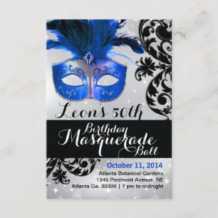 Invitation de bal masqué moderne