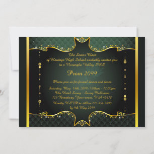 Invitation de bal, Prom, Prom Senior, élégant, ver