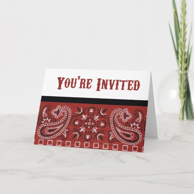 Invitation de Bandana (Devant)
