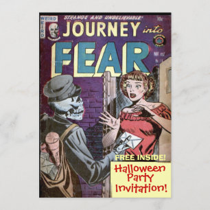 Invitation de bande dessinée d'Halloween