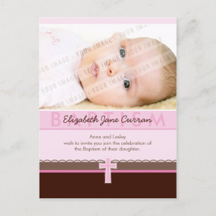 INVITATION DE BAPTÊME : : 2 purs