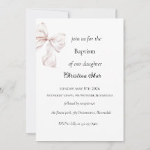 Invitation de baptême d'arc