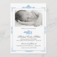 Invitation de baptême de bébé