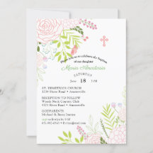 Invitation de baptême de Maria