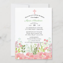 Invitation de baptême de Maria