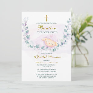 Invitation de Baptême et Premier Anniversaire Invi