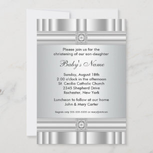 Invitation de baptême pour garçon ou fille à la cr