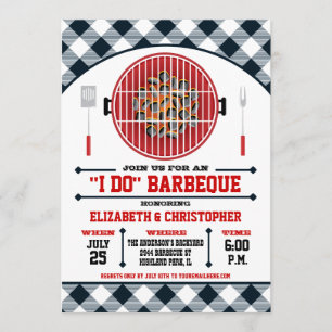 Invitation de barbecue "Je le veux",