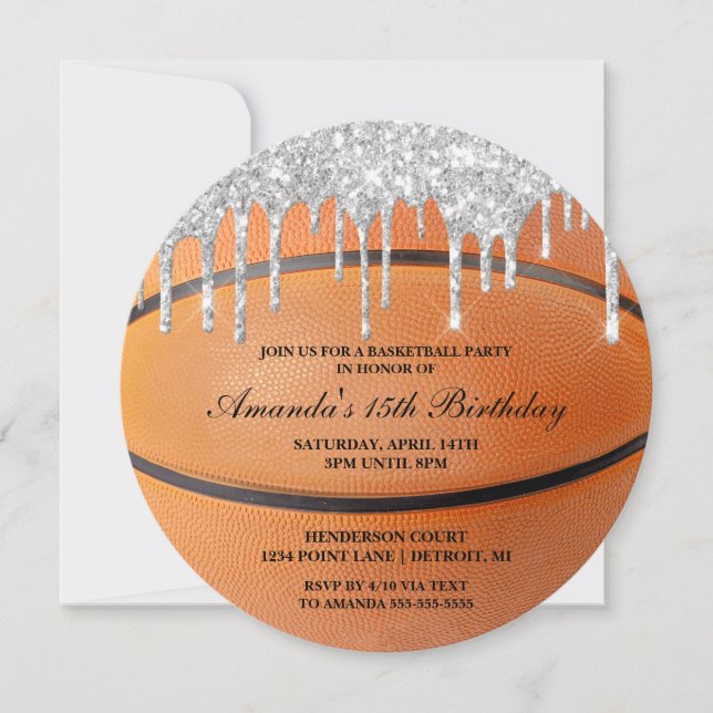 Invitation de base-ball en Parties scintillant d'a (Devant)
