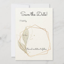 Invitation de base pour mariage avec date à reteni