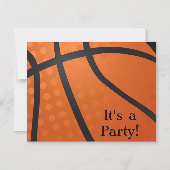 Invitation de basket-ball (Devant)