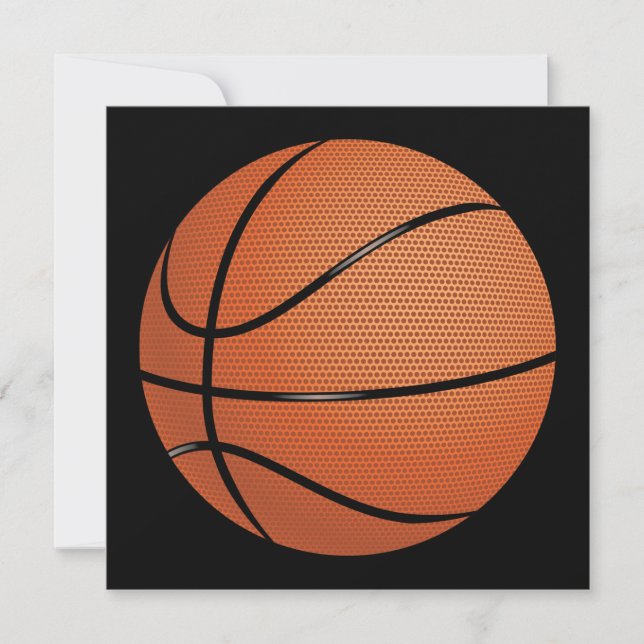 Invitation de basket-ball (Devant)