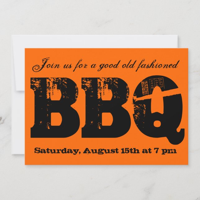 Invitation de BBQ (Devant)