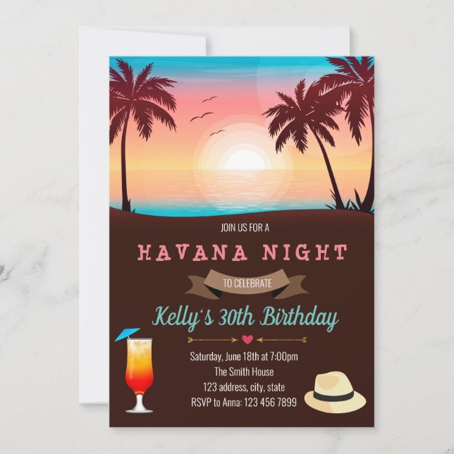 Invitation de Beach Havana (Devant)