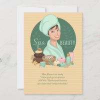 Invitation de beauté spa